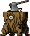 Axe Stump from the MapleReverie GMS v28 client