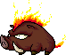 Fire Boar from the MapleReverie GMS v28 client